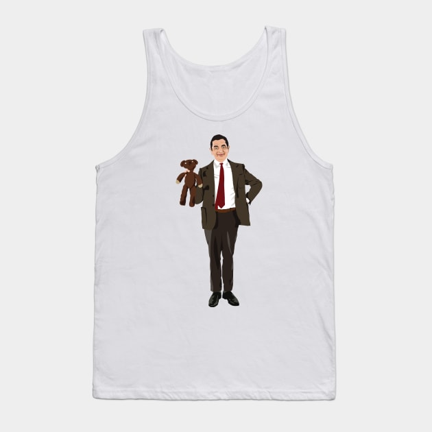 Mr. Bean Tank Top by FutureSpaceDesigns